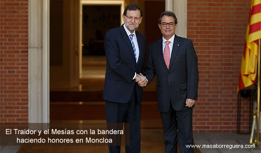 Mariano Rajoy Arturo Mas a propósito del artículo 155 de la Cosntitución