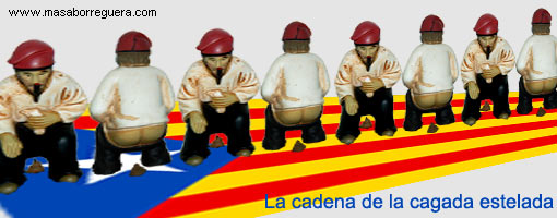 La Cadena separatista catalana en Francia, España, Cataluña y Valencia