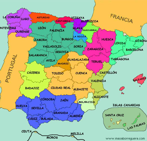 Resultado de imagen para mapa de españa