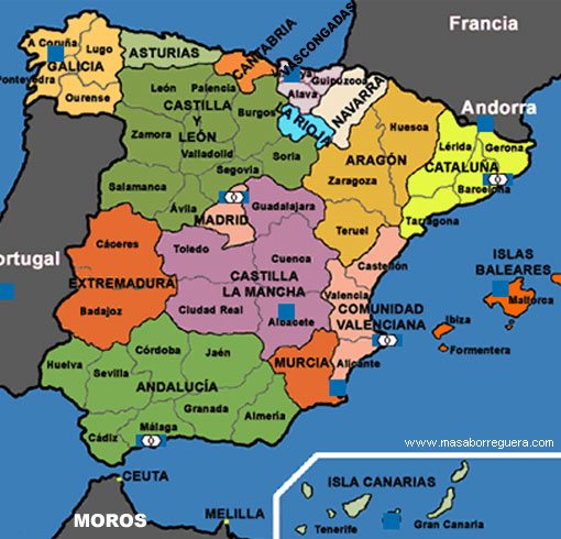 Mapa politico de España