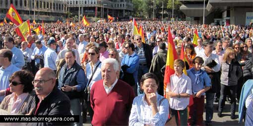 Manifestación AVT víctimas del terrorismo 24 enero 2015