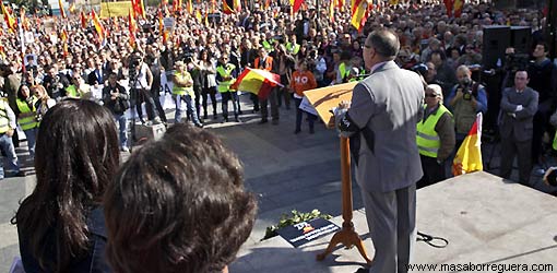Manifestacion contra el terrorismo negociacion ETA